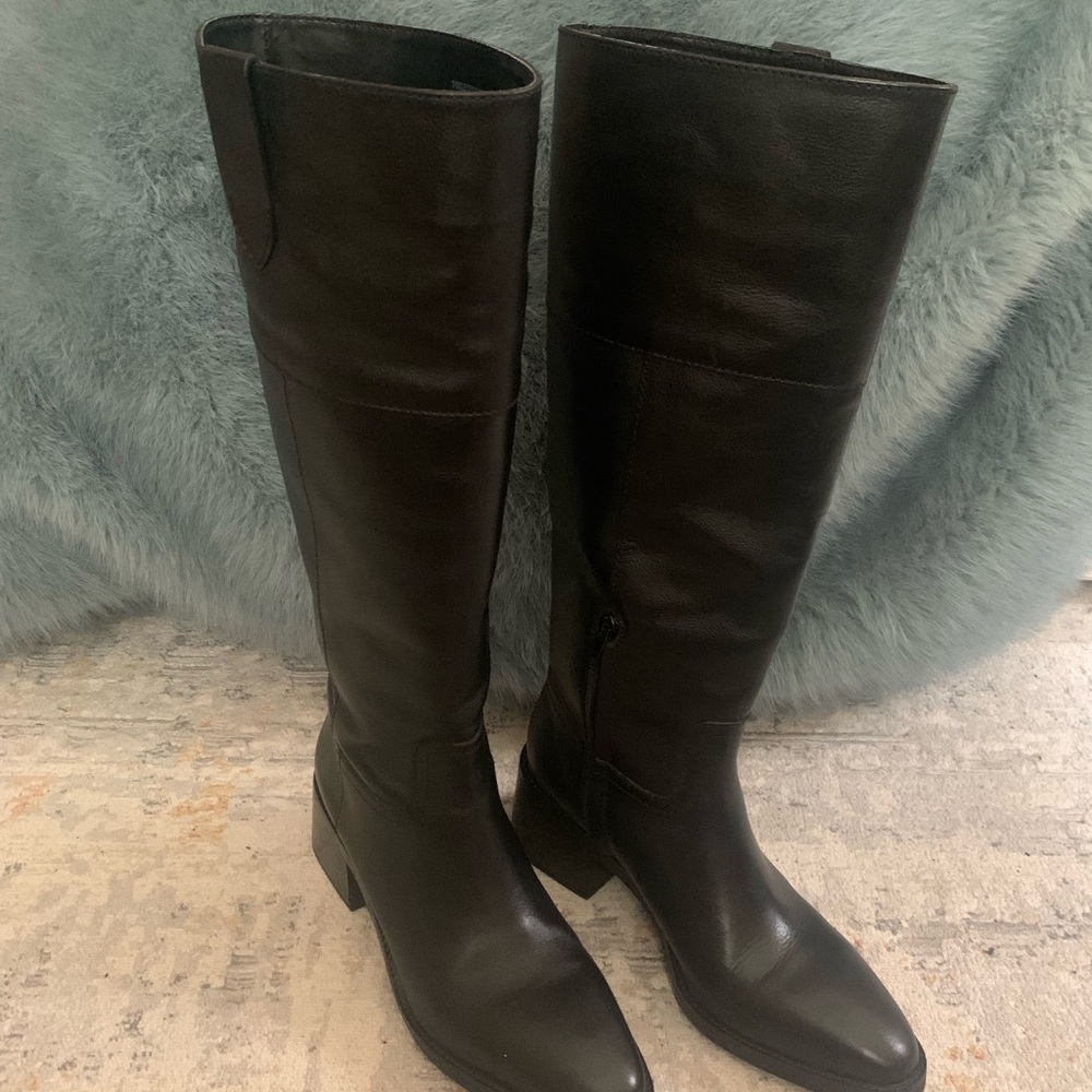 Women's Zara Black Leather Boots